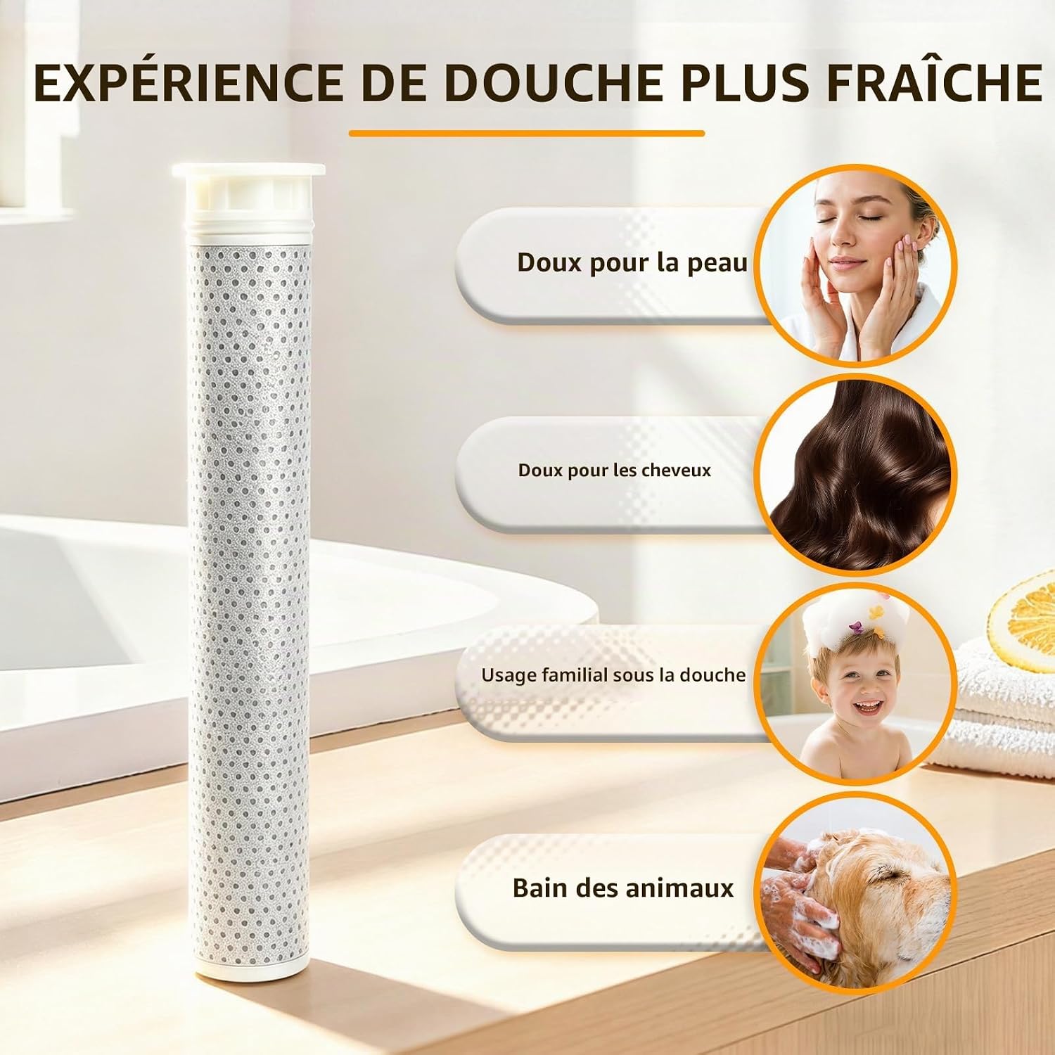 Detalle 1 de ZATEIRL ASH138 vervangfilter voor Philips Water ASH1516CH, wit, 3 stuks