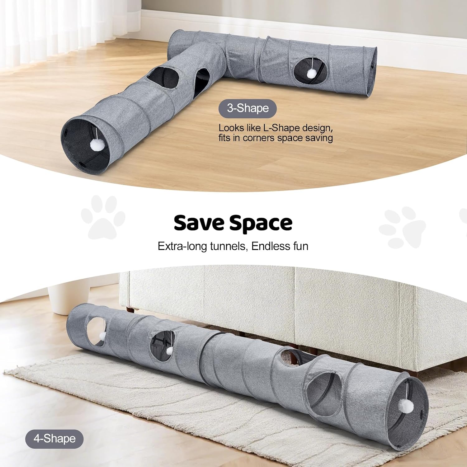 Detalle de Odoland cat play tunnels 110cm