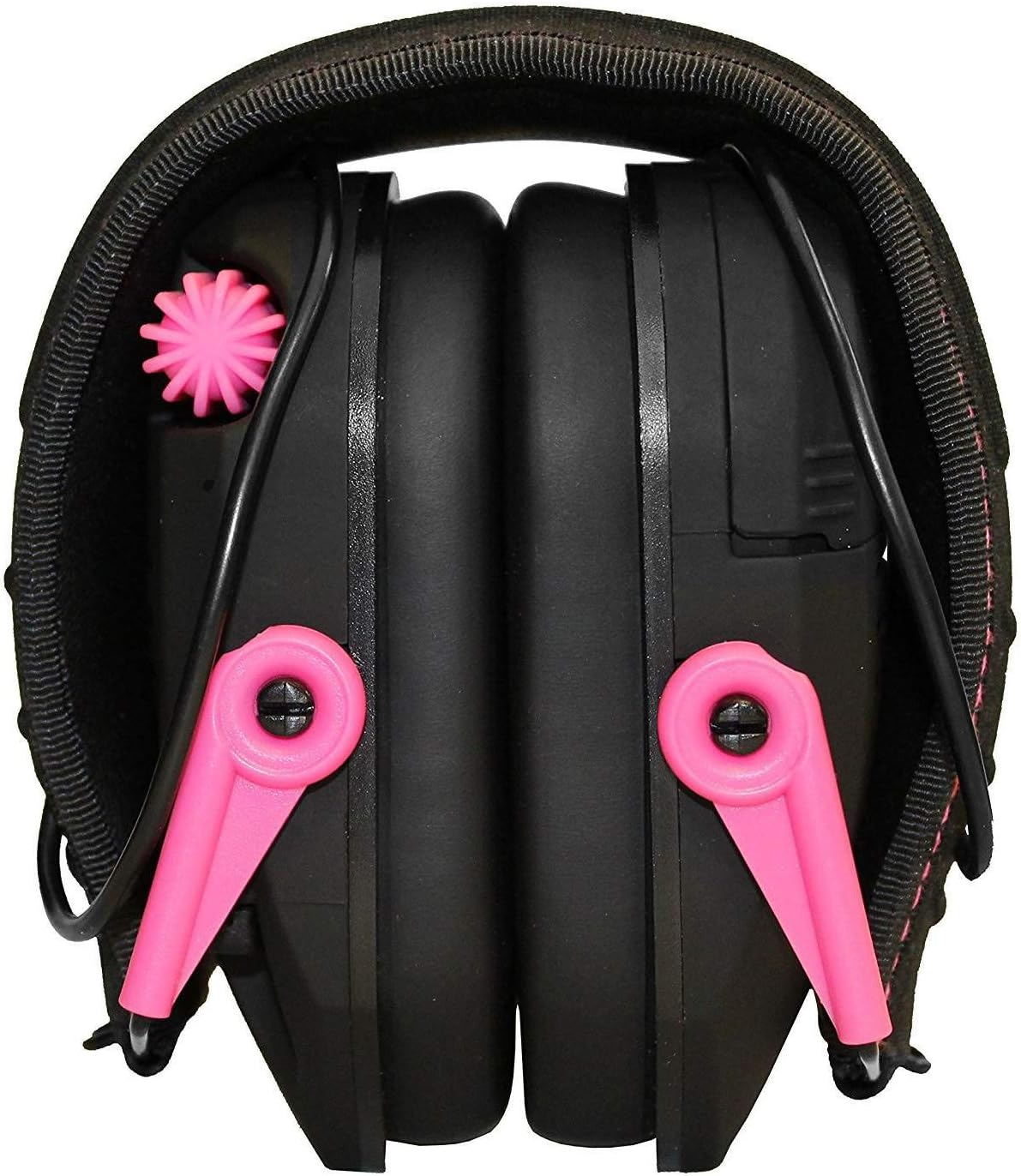 Detalle 2 de Walker's GWP-RSEM-PNK Razor Slim Electronic Earmuffs, Pink, Low-Profile Design