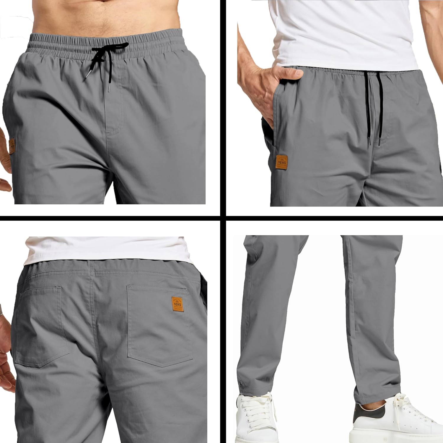 Thumbnail 2 de ZOXOZ Herren Cargo Chino Hose – Freizeithose mit elastischer Taille und verstärkten Taschen