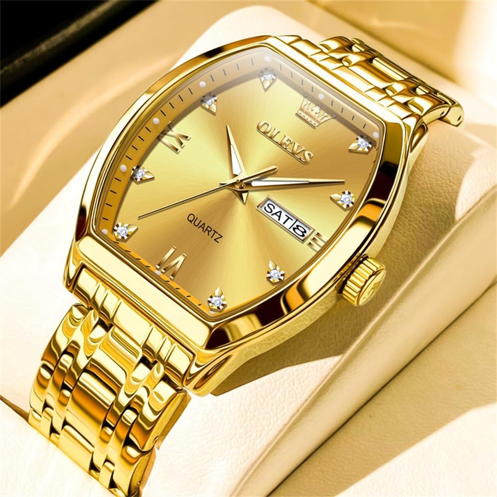 Thumbnail 1 de OLEVS Herrenuhr Business Luxus Diamond Moon Phase Chronograph Mode (Quarz) – wasserdicht bis 30 m