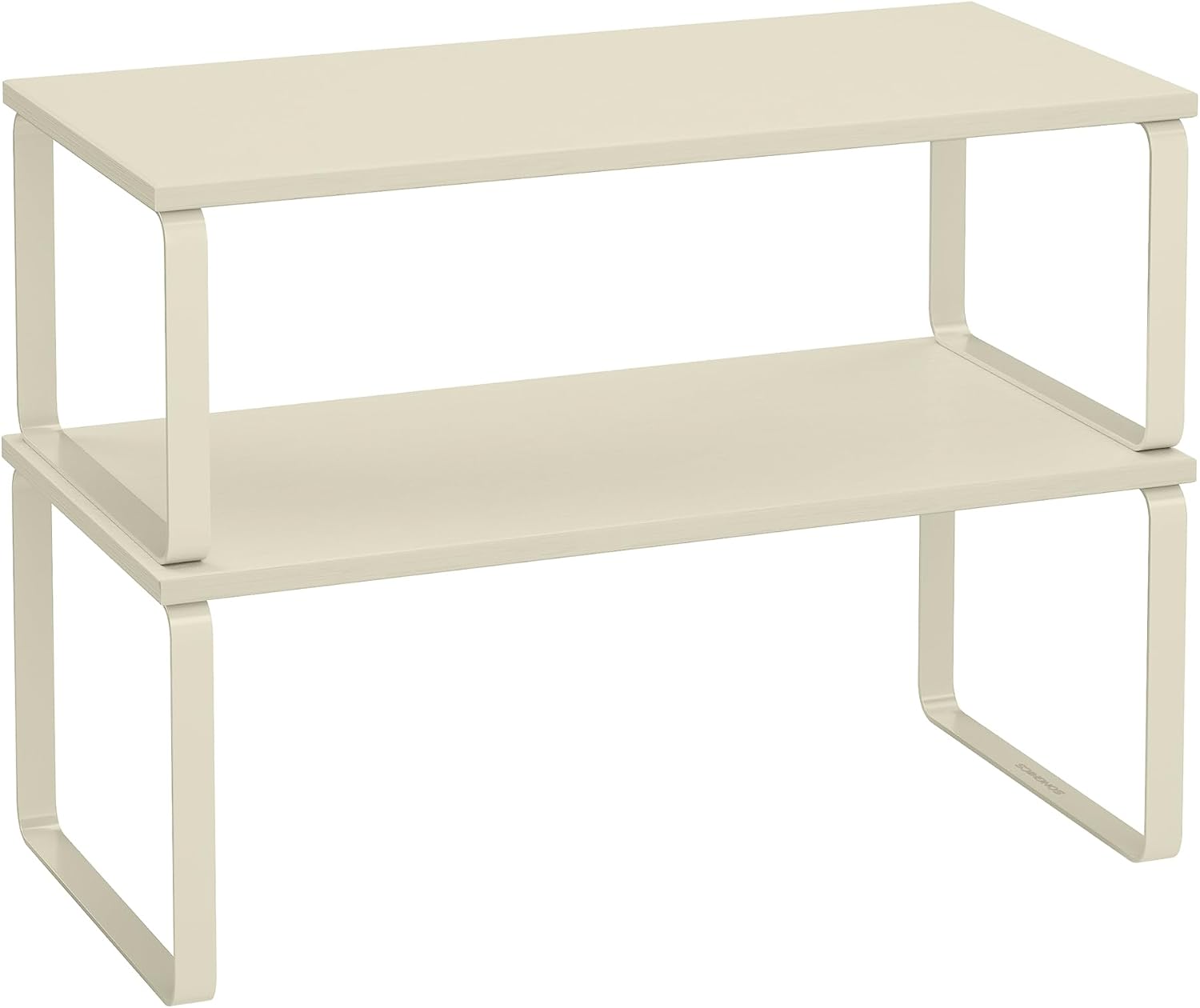 Detalle de SONGMICS BYSTRO KCS200W02 Spice Rack Set of 2, Stackable Steel and Particleboard