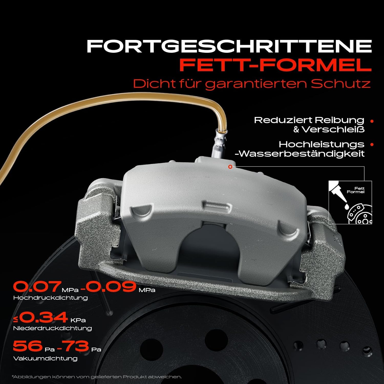 Detalle 2 de Frankberg Bremssattel hinten aus Aluminium mit Halterung – Lochabstand 100 mm, kompatibel mit 3 BM BN (BN Replace)
