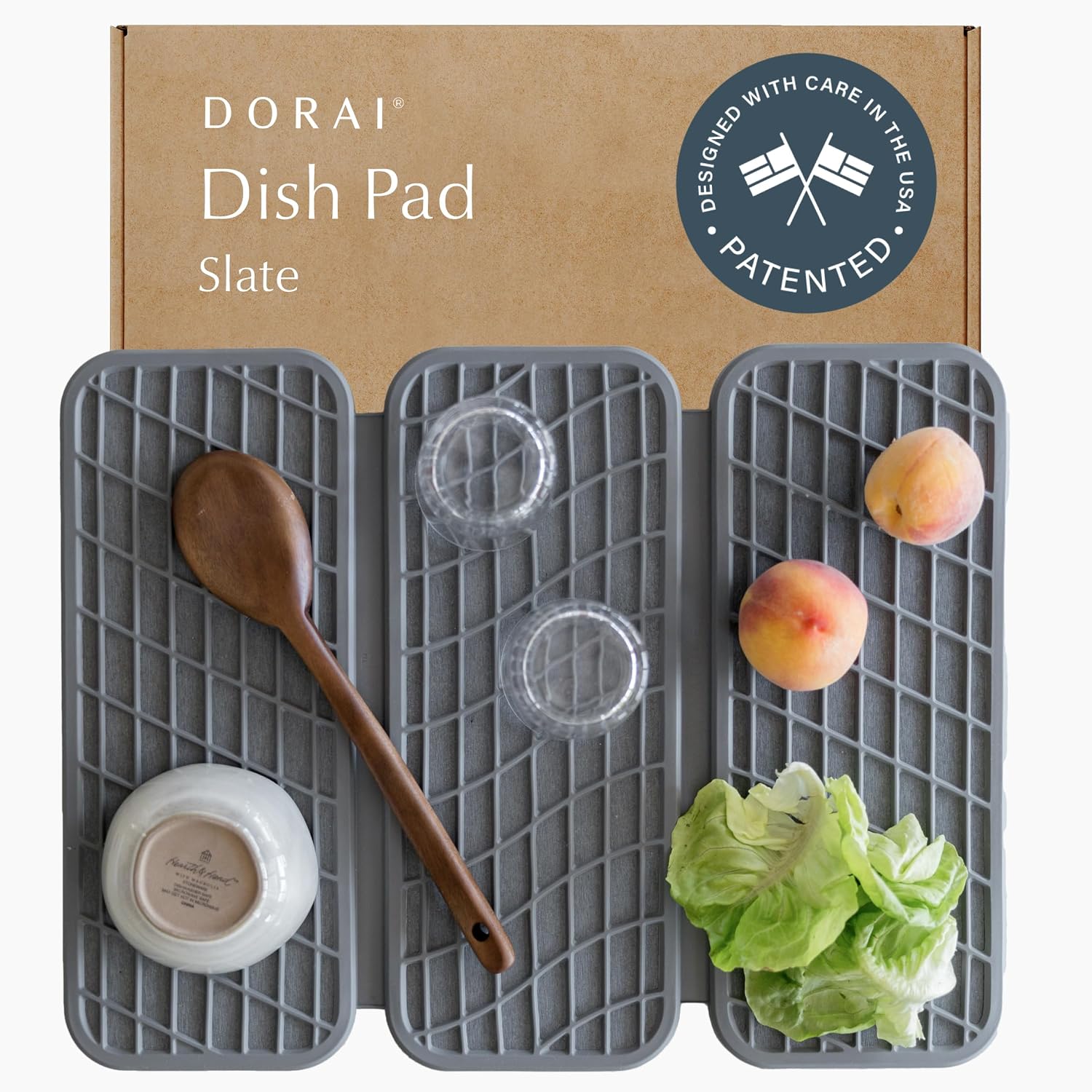 Dorai Home Dish Pad 19.9" x 15.2" drying mat 🧽