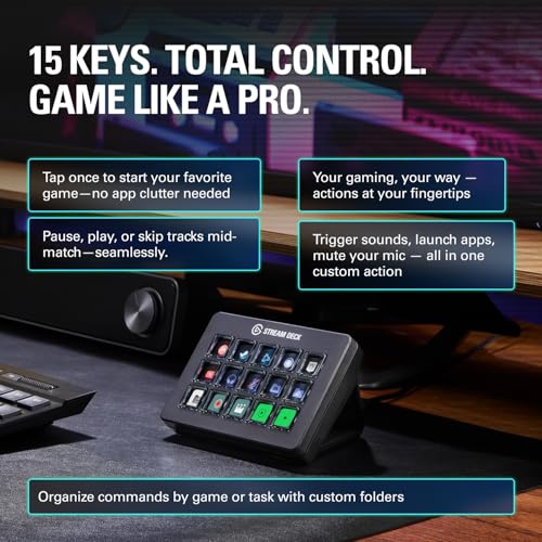 Thumbnail 2 de Elgato Stream Deck Scissor Keys Workflow Controller