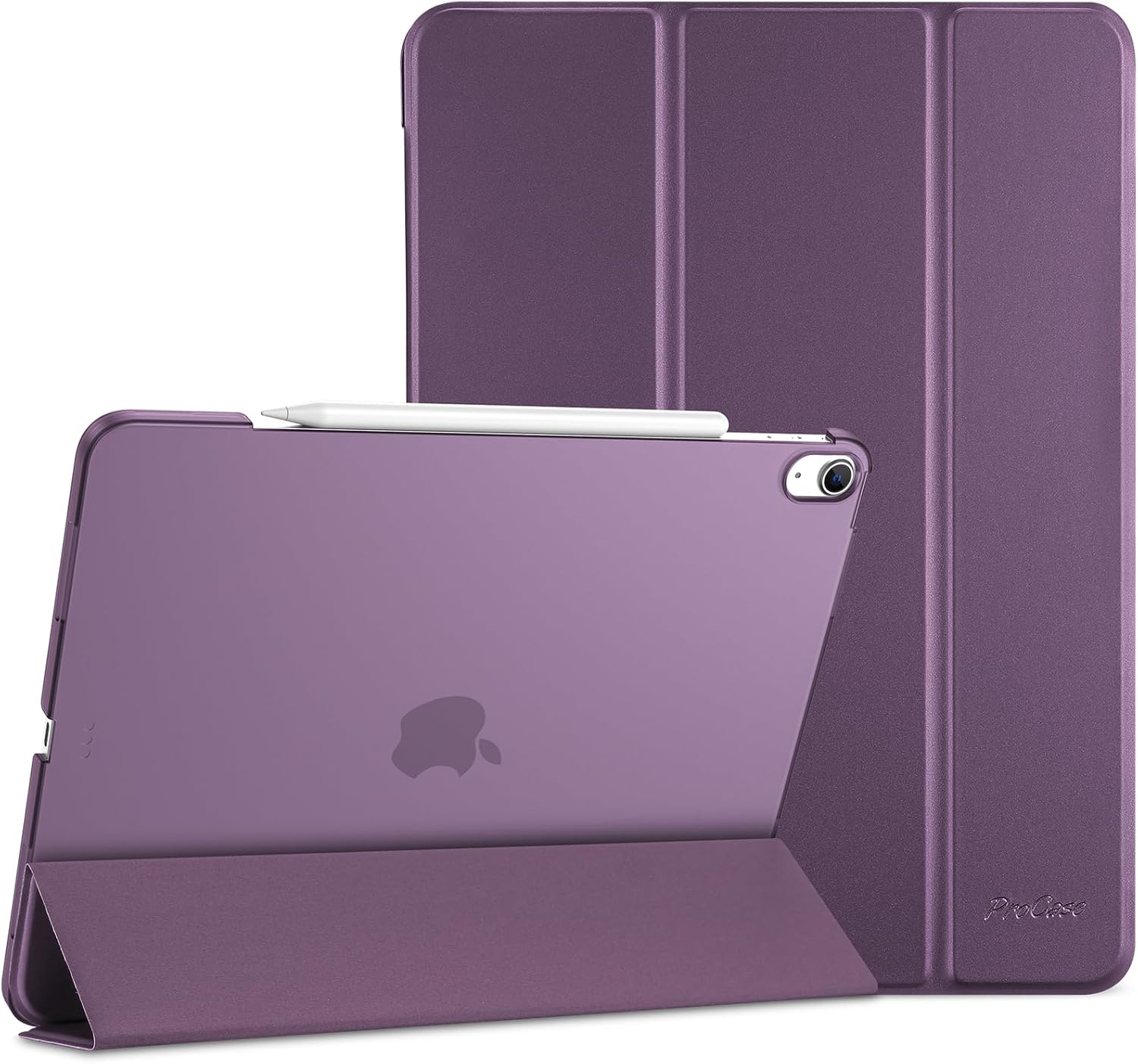 Detalle de ProCase Hülle für iPad Air 13 Zoll M4/M3/M2 (2026/2025/2024) – Dünn, stoßfest und durchsichtiges Frosted-Back Cover in Helllila