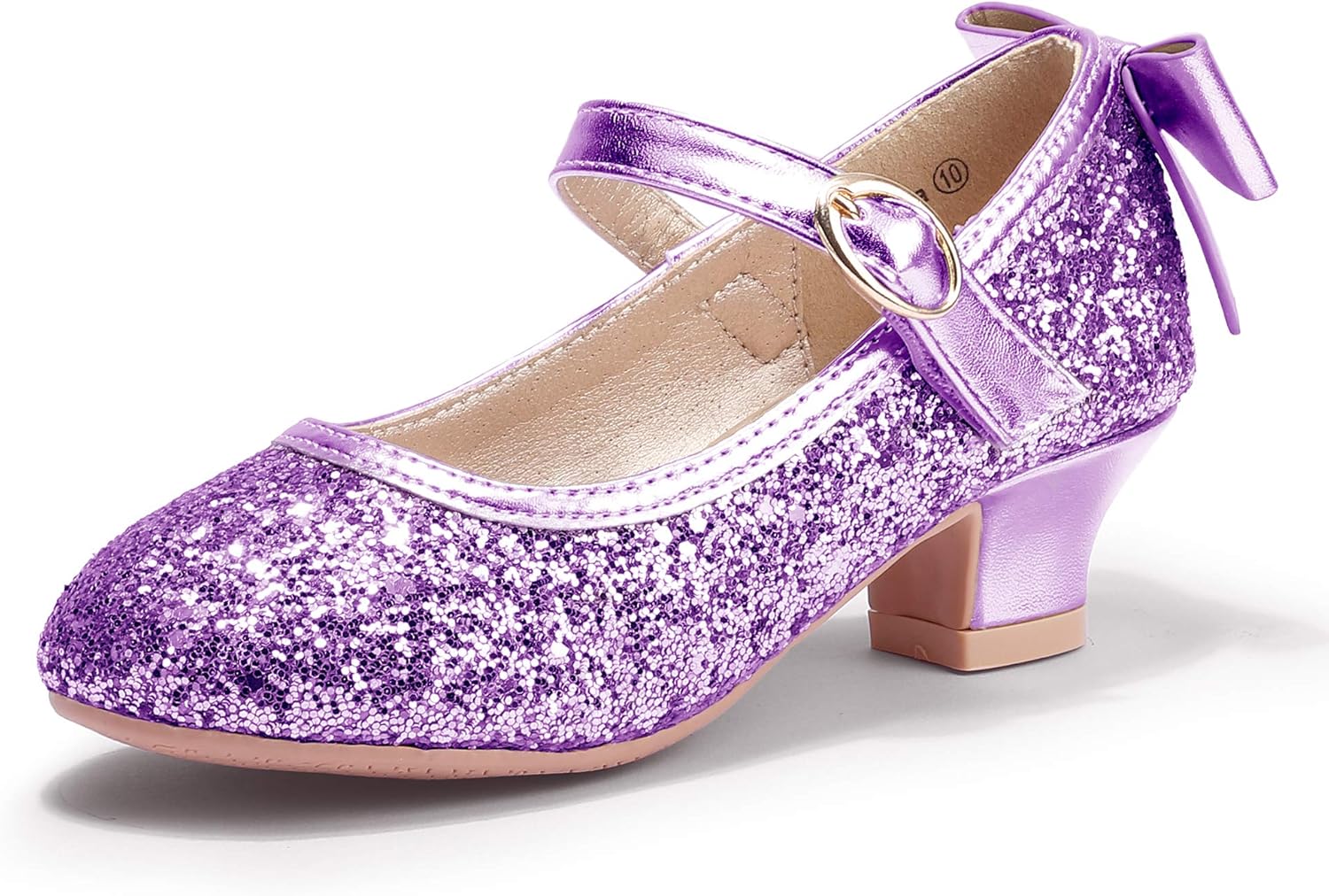 Thumbnail 5 de PANDANINJIA Girls Toddler/Jada Dress Mary Jane Pumps with Bow — Low Heel Party Shoes