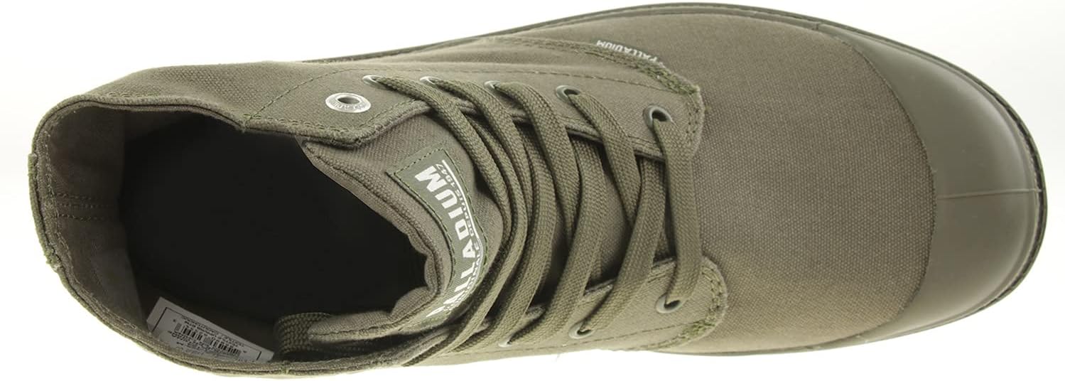 Detalle de Palladium Pampa Hi Mono 73322K76 – Bottes vert olive à lacets