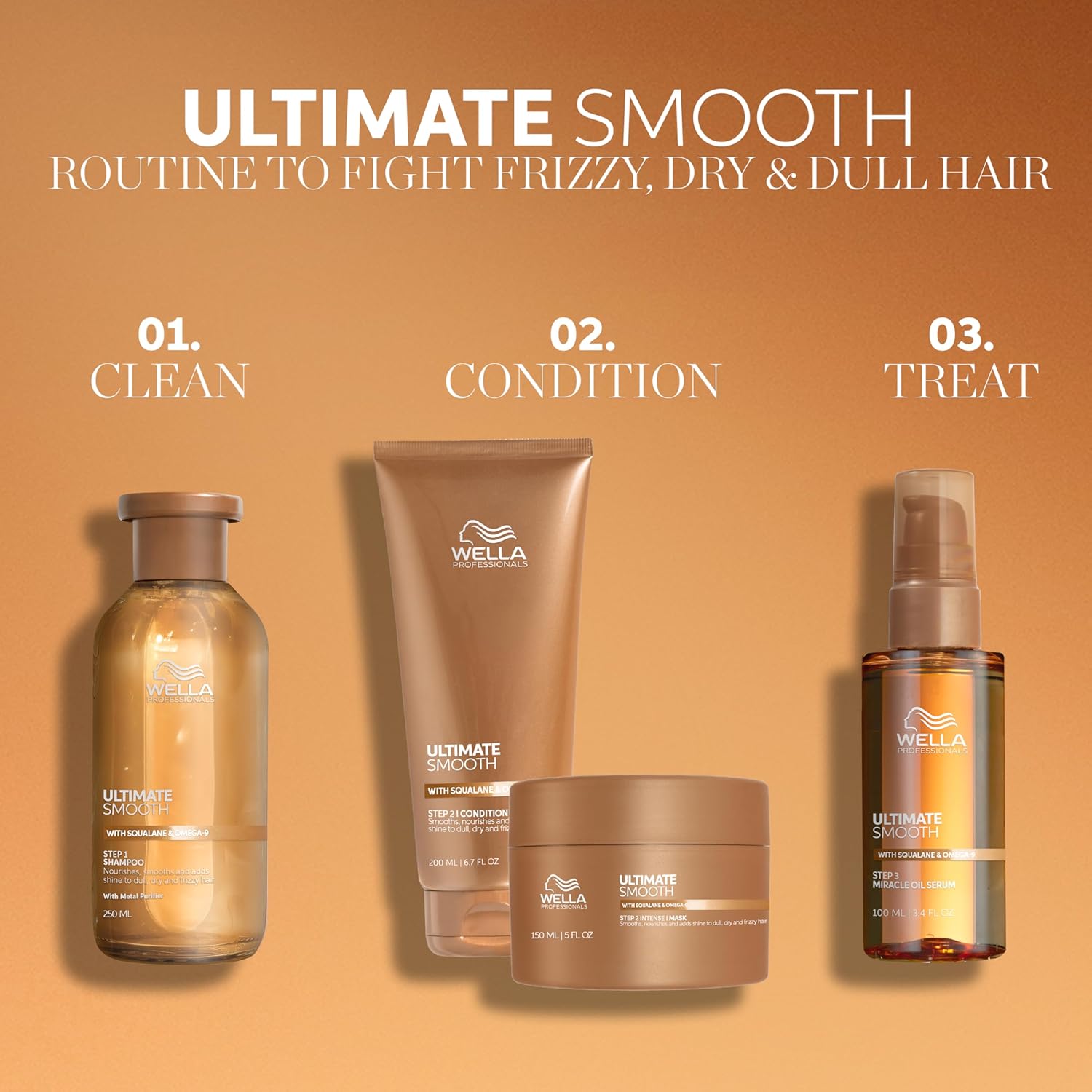 Thumbnail 4 de Wella Professionals Ultimate Smooth Conditioner (1l) with Squalane & Omega 9