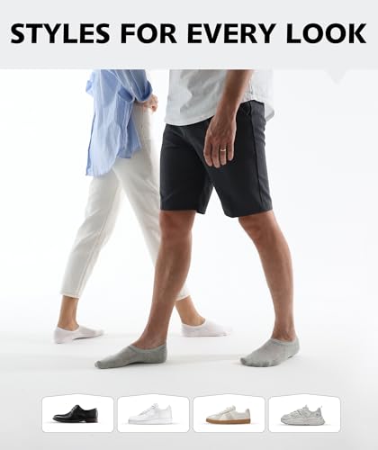 Thumbnail 5 de CLOSEMATE pack de 6 pares calcetines invisibles tobilleros de algodón con silicona (Pinkies, verano)