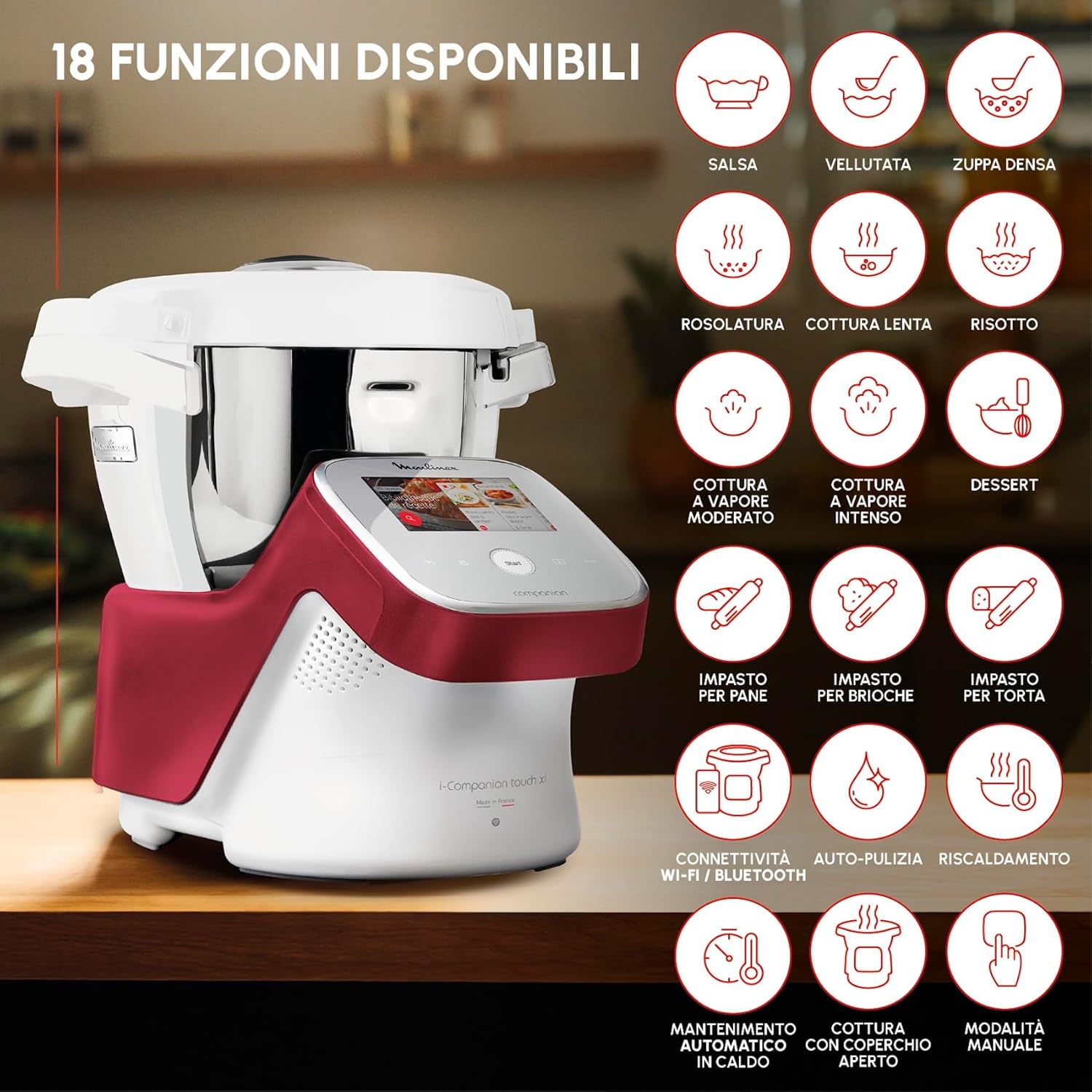 Thumbnail 5 de Moulinex I-Companion Touch robot cucina 1550 W