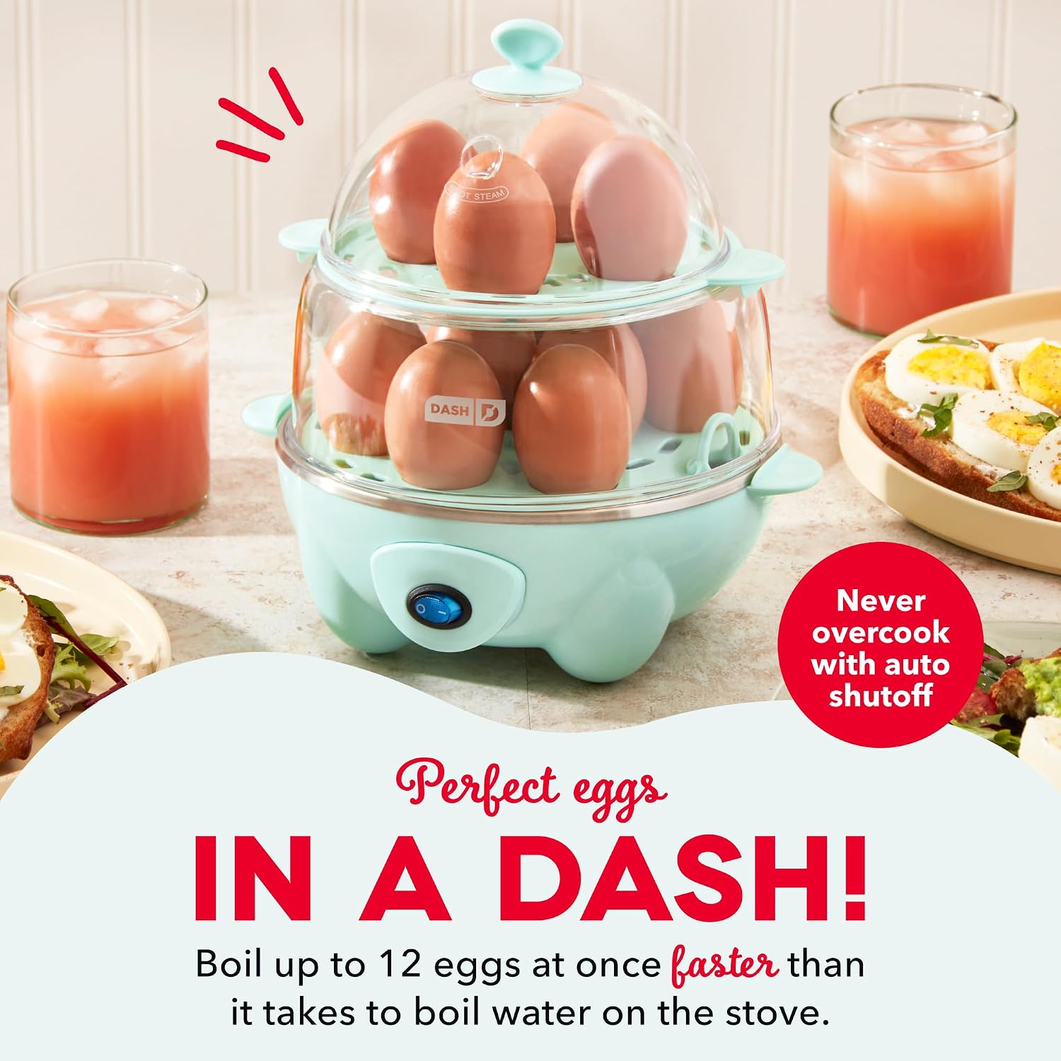Detalle 2 de Dash Deluxe Egg Cooker Holds 12 Eggs