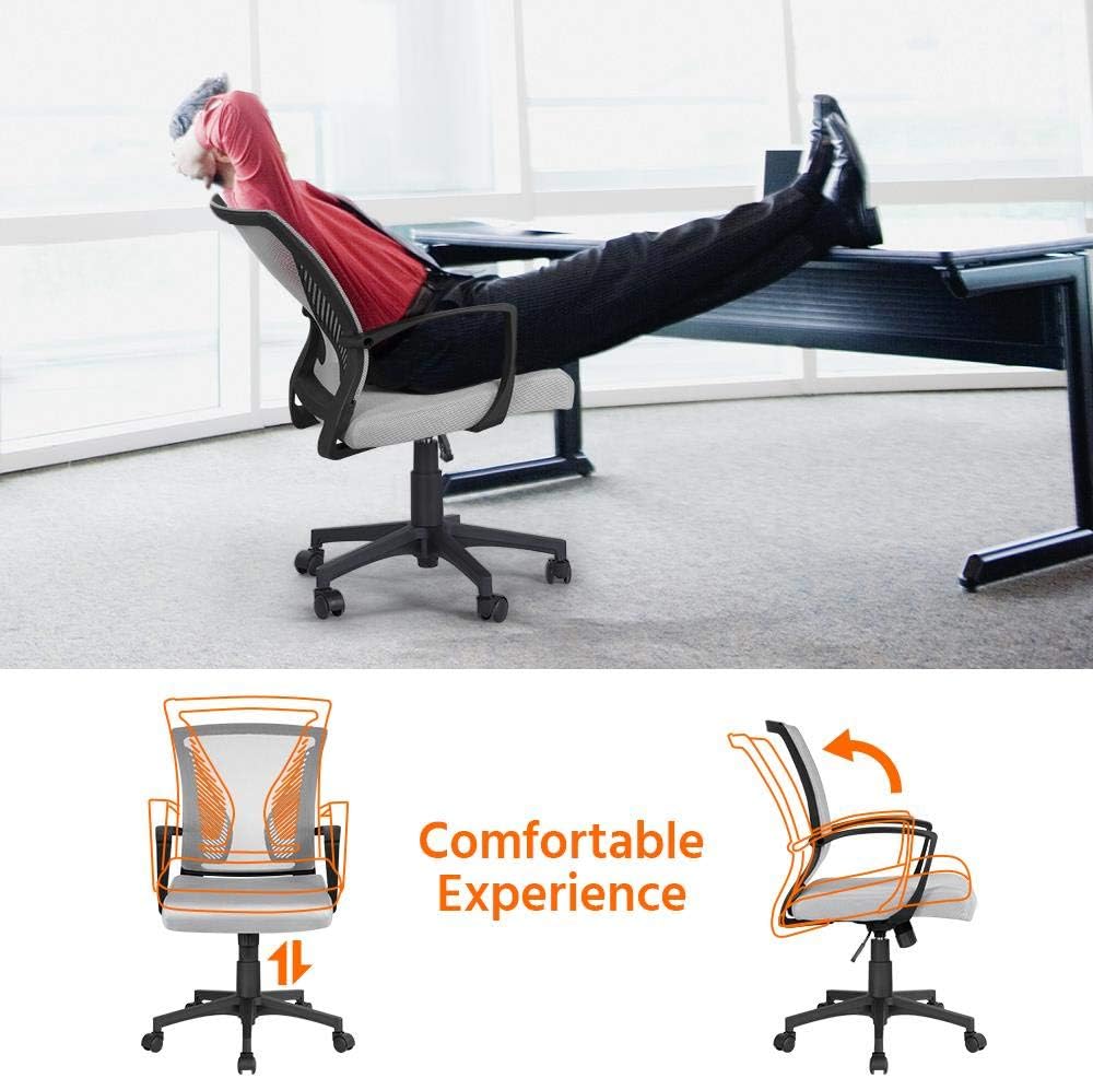 Thumbnail 4 de Yaheetech Sedia da Scrivania Ergonomica 136 kg