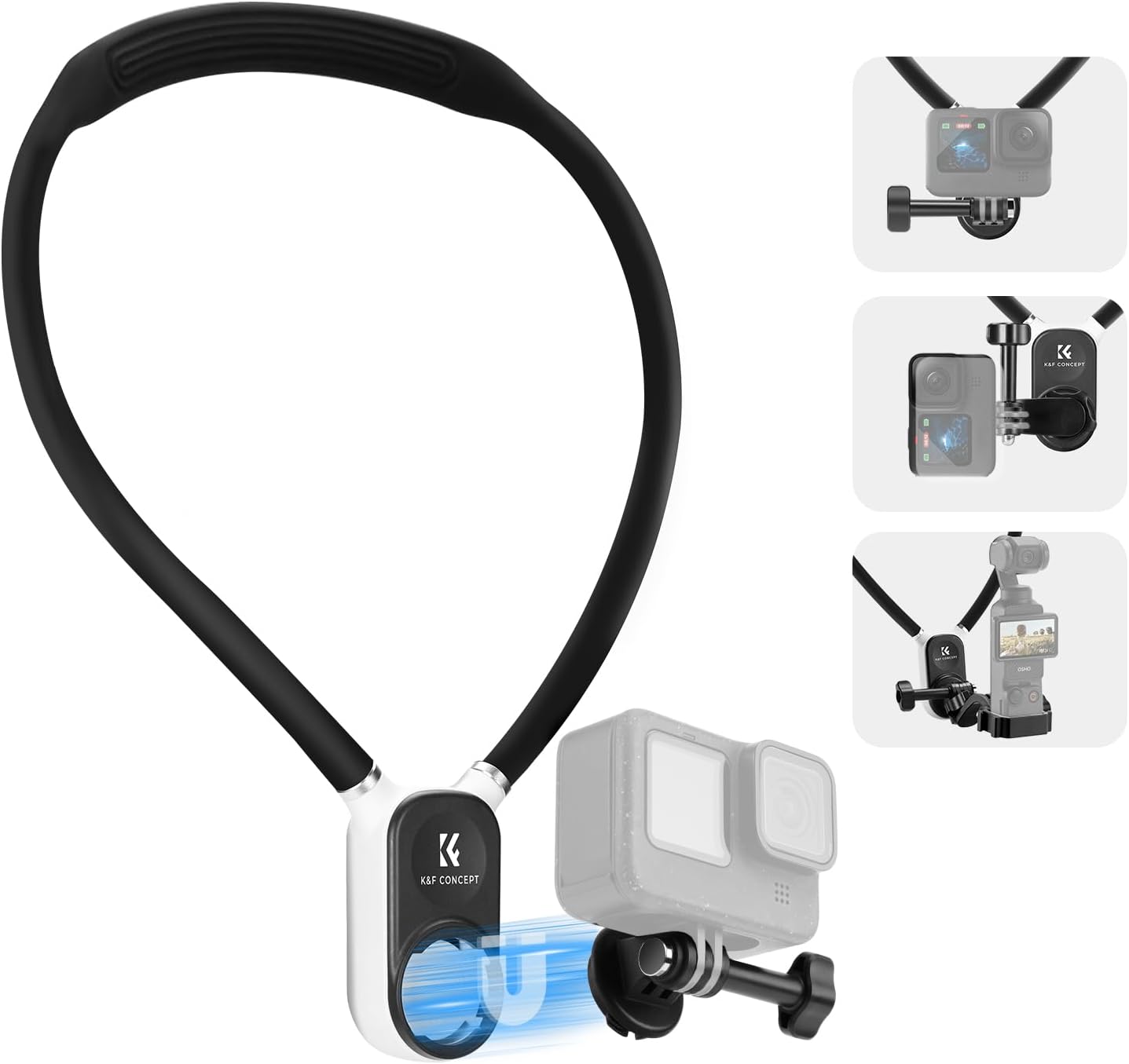 Detalle de K&F CONCEPT Supporto Collo Magnetico POV Vlog