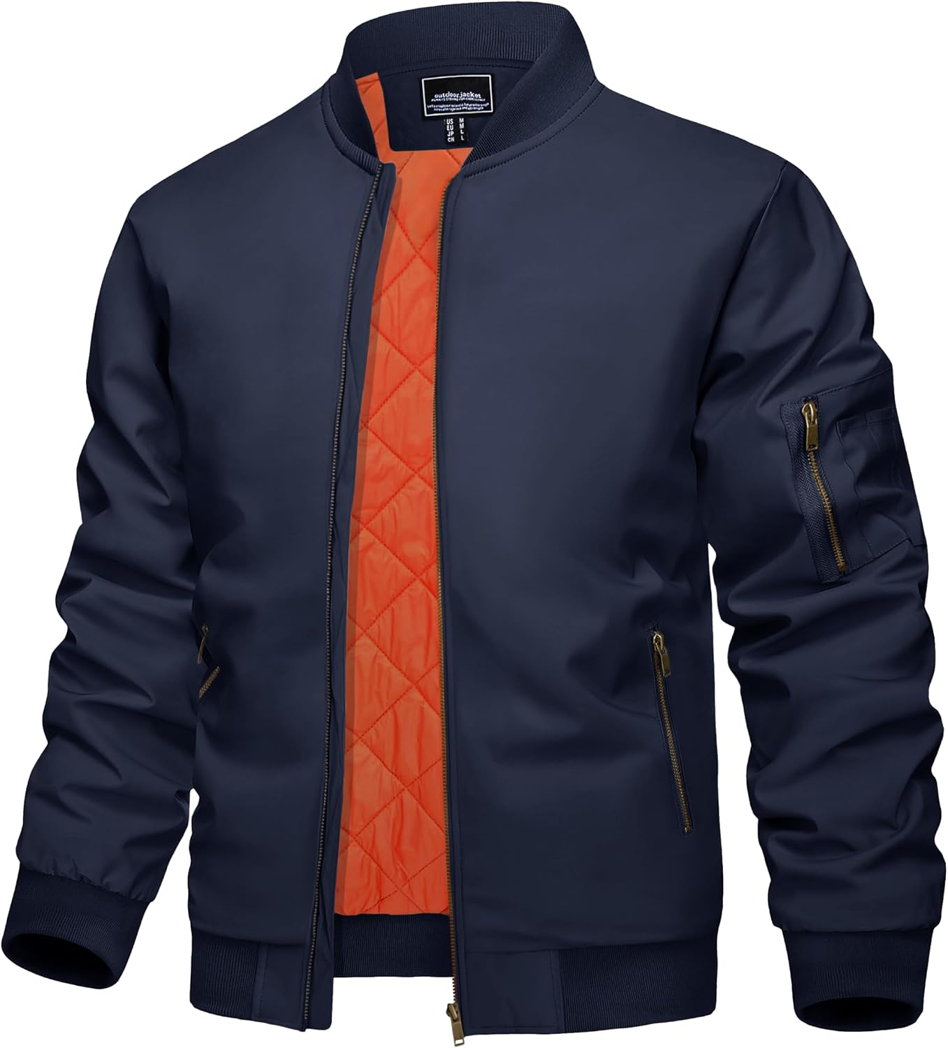 Thumbnail 6 de KEFITEVD Chaqueta béisbol cálida con 4 bolsillos