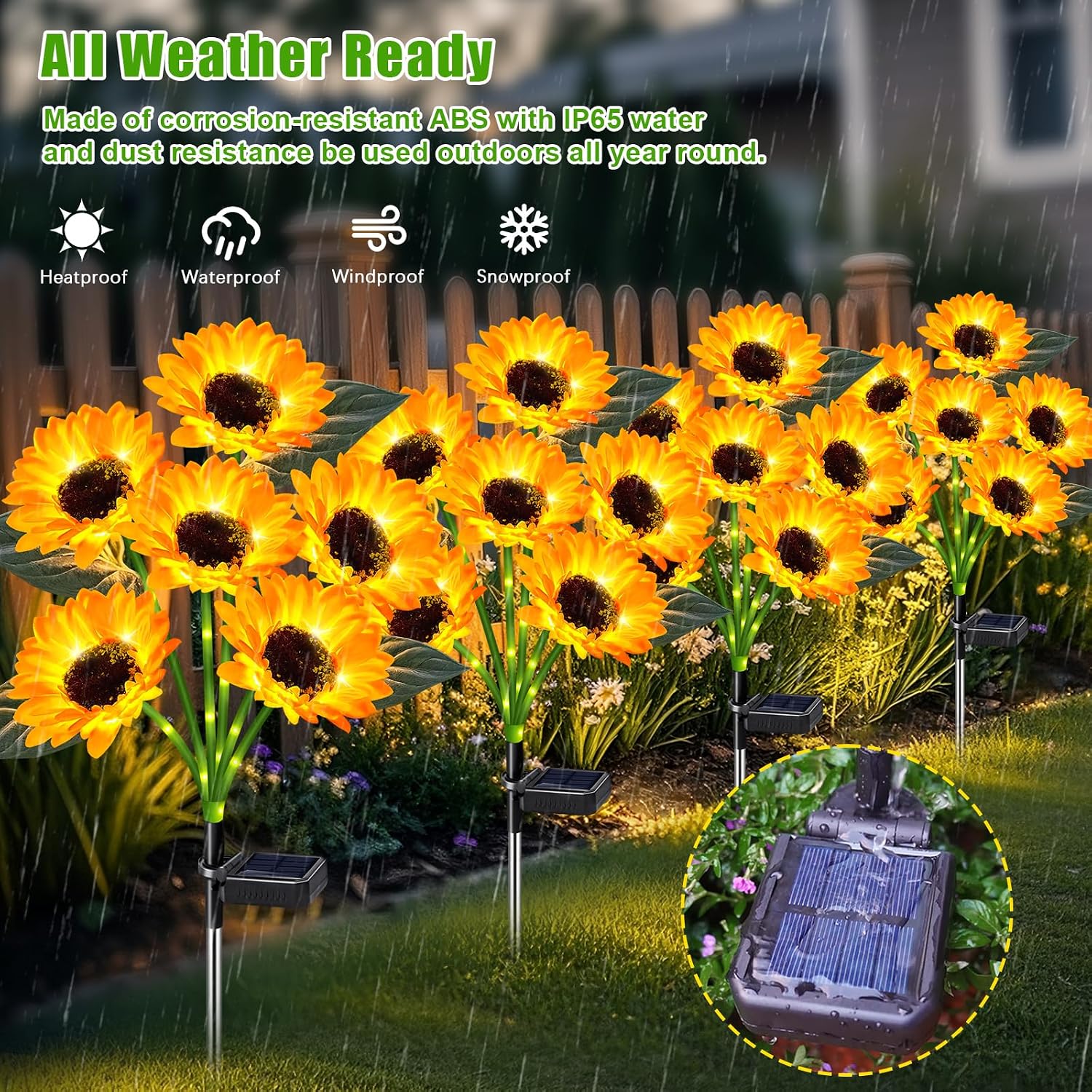 Detalle 2 de Ostritec Solar Garden Lights 4-Pack