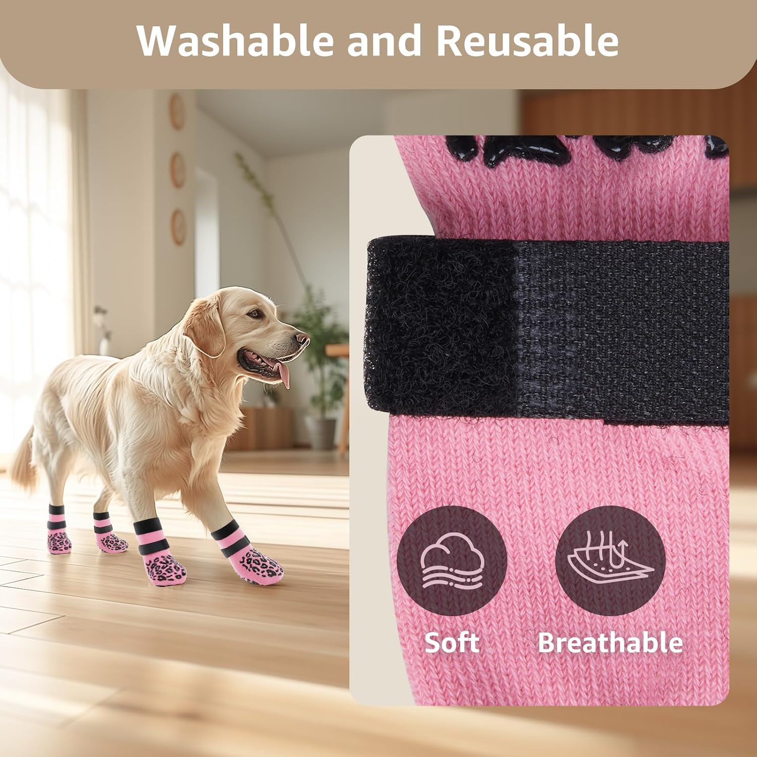 Detalle 2 de Dog Socks for Licking Prevention, 1.6–1.9in
