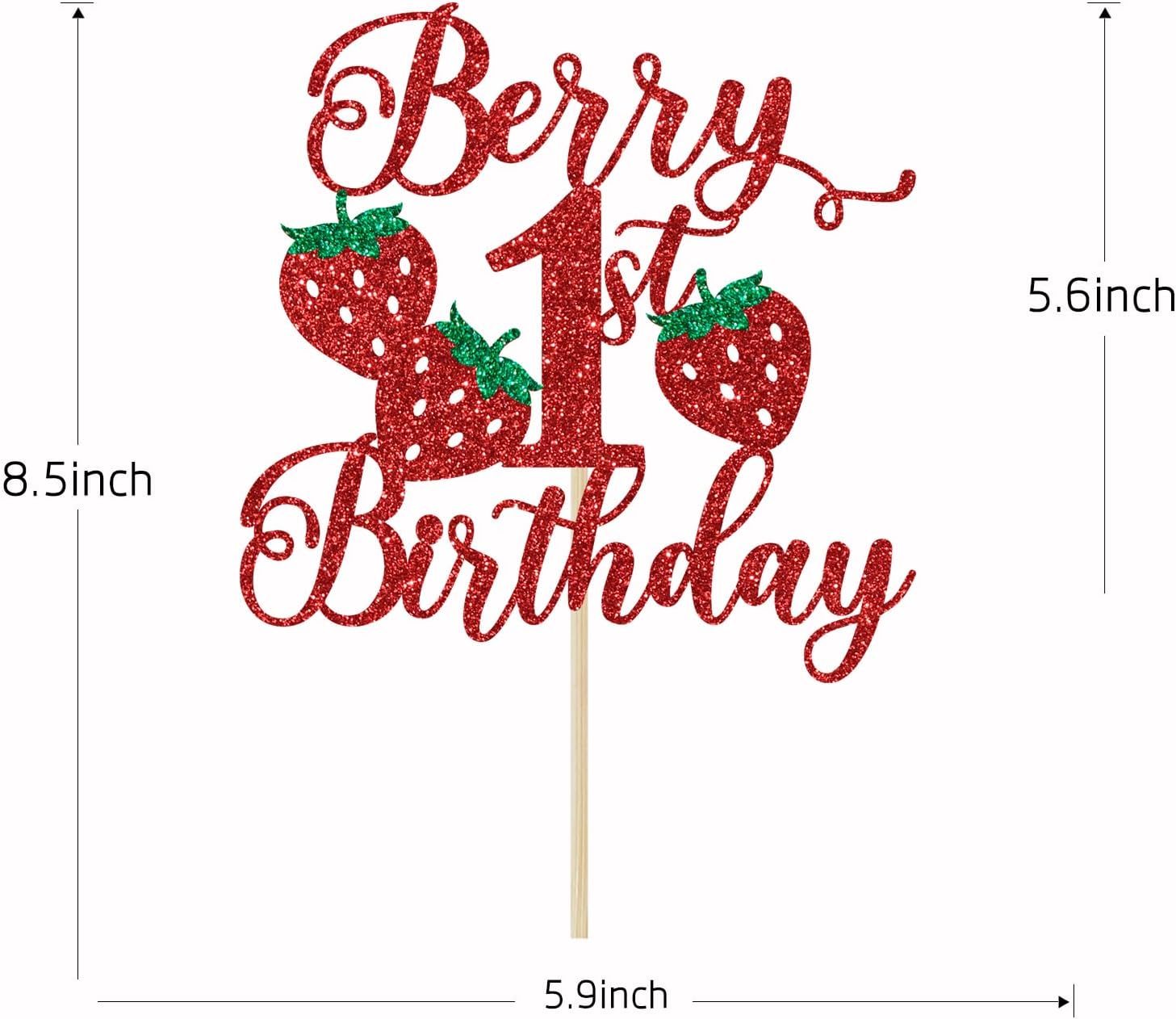Detalle de 1st Birthday Cake Topper 18 x 12 cm