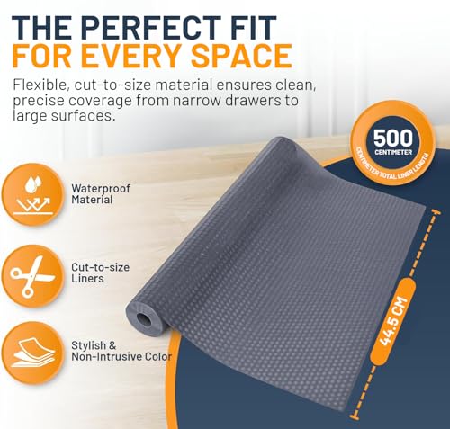 Thumbnail 2 de Linda’s Essentials Kitchen Drawer Liner, 44.5 x 500 cm