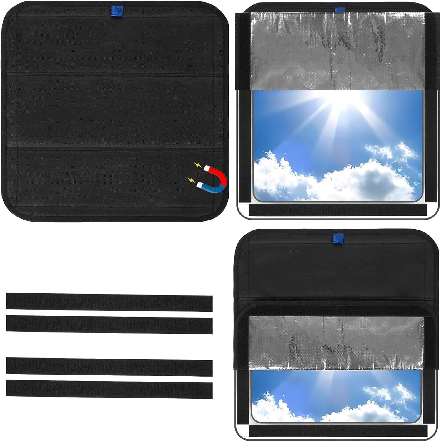 Thumbnail 6 de Magnetic RV Door Window Shade: Foldable Blackout for 25" x 16" RV Windows