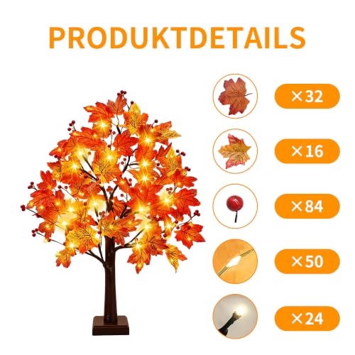 Thumbnail 1 de Herbstdeko Innen LED Baum mit 74 LEDs – 66 cm