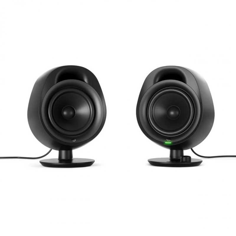 Detalle de SteelSeries Arena 3 altavoces gaming 2.0 con controladores de 4