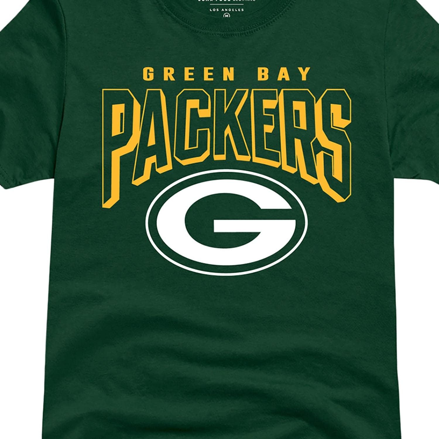Detalle de Junk Food Clothing x NFL Bold Logo Short Sleeve Fan Shirt (Green Bay Packers) for Men & Women