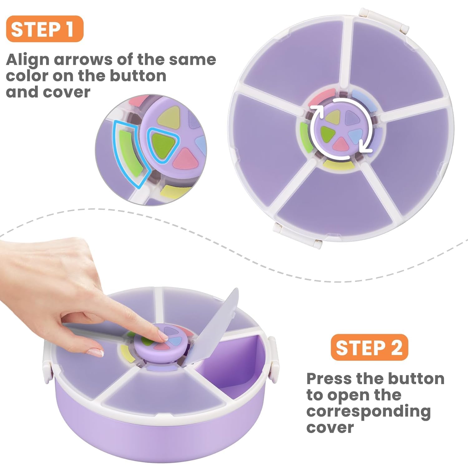 Thumbnail 1 de Pawtong Snack Rotator Container, 5 Compartments