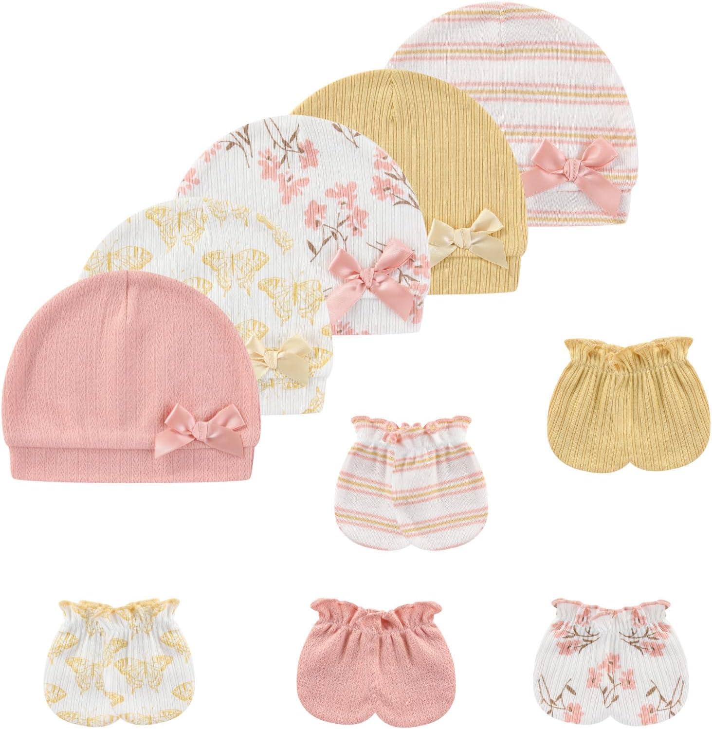 Detalle de MAMIMAKA Newborn Hats Mittens Set 0-6m