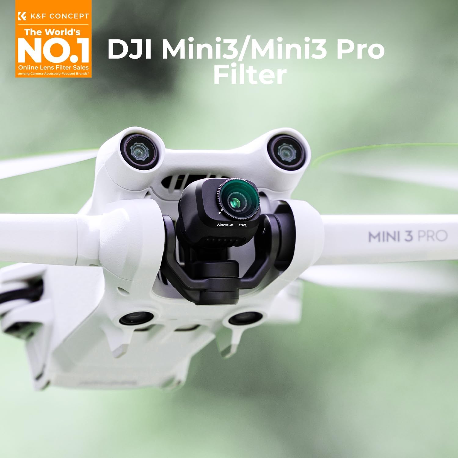 Detalle 2 de K&F Concept Filtre CPL Drone 28 pour Mini 3 Pro