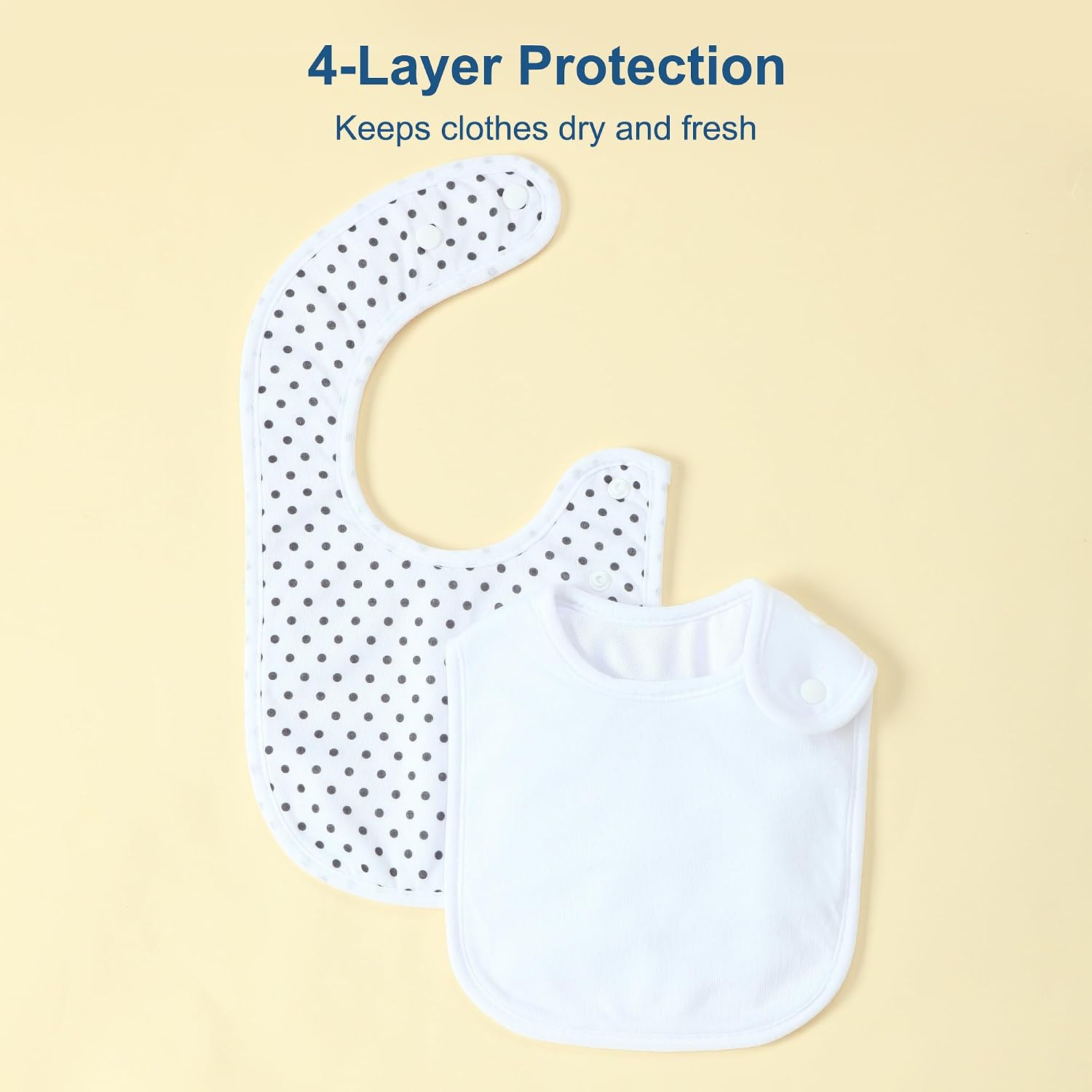 Detalle 2 de Benoxine waterproof baby bibs 8-pack
