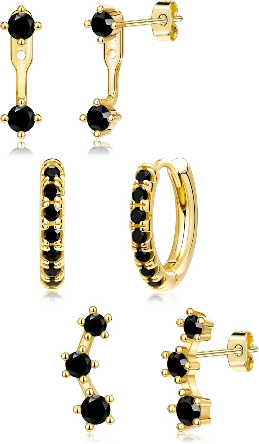 Detalle de Small Earrings Set, Brass