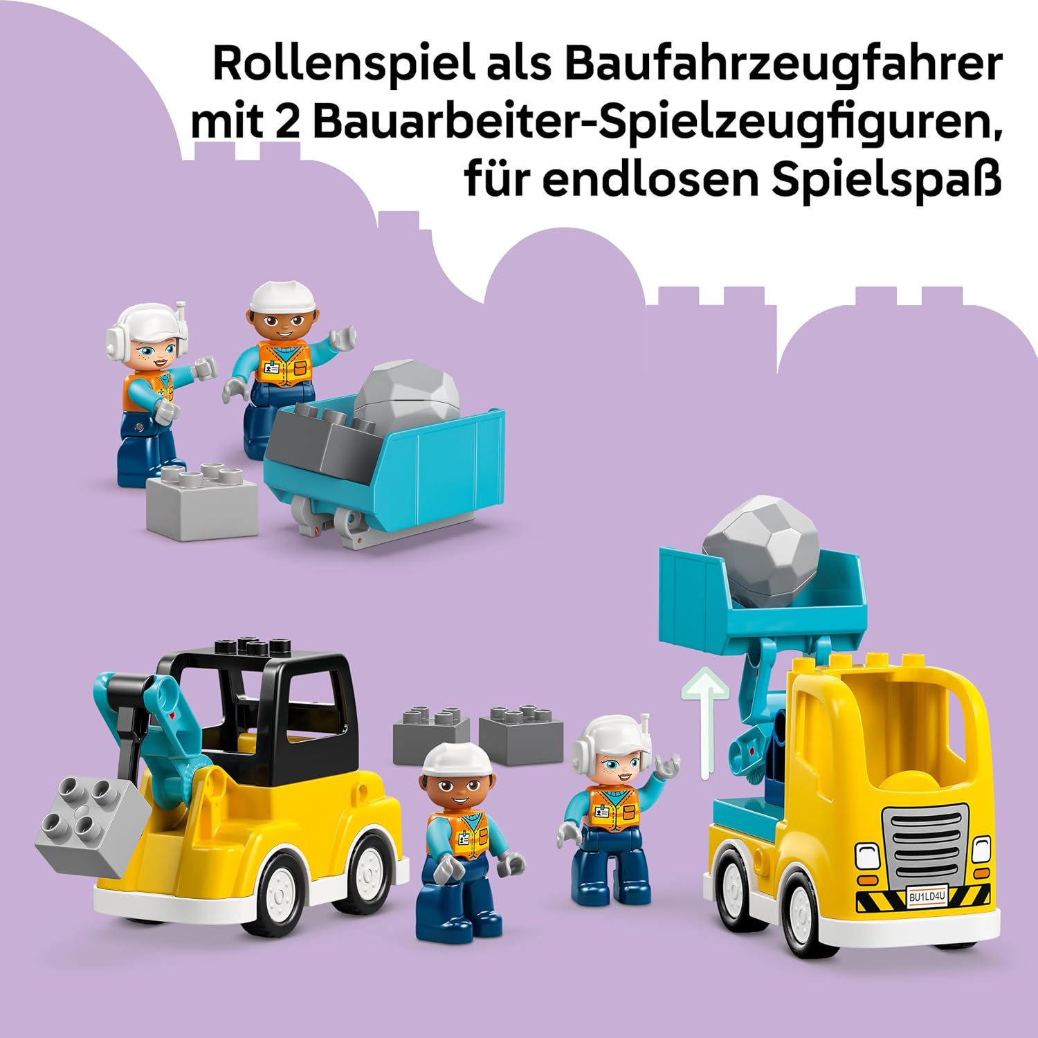Thumbnail 4 de LEGO DUPLO 3-in-1 Baufahrzeuge 10475 ab 2
