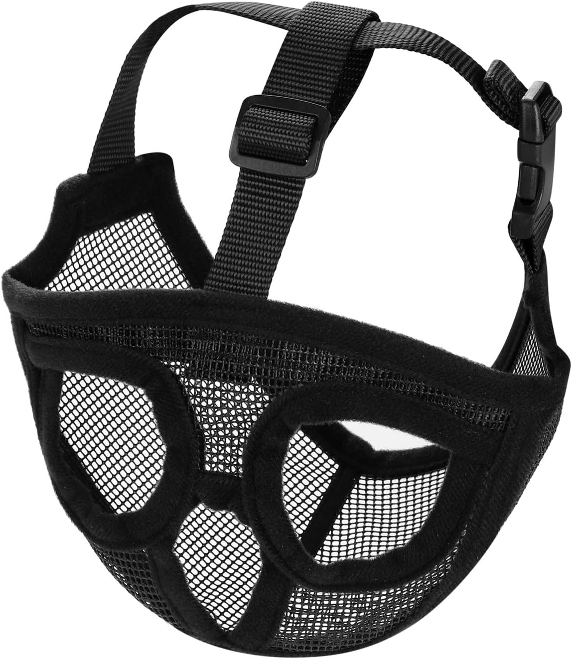 Detalle 2 de Adjustable Short Snout Dog Muzzle (Mesh) for Bulldogs, Pugs & More – Breathable Mouth Cover