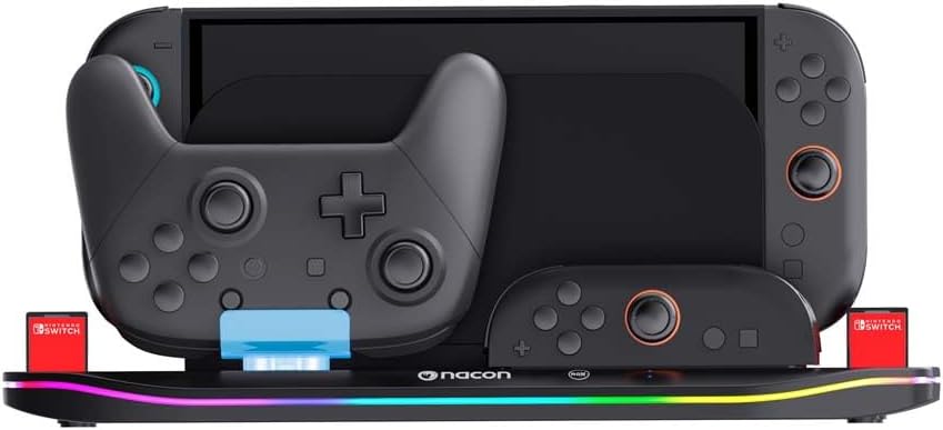 Thumbnail 3 de NACON Dock’N Store RVB : station de charge & rangement pour Nintendo Switch 2 (12 jeux, Manette Pro, 2 Joy-Con)