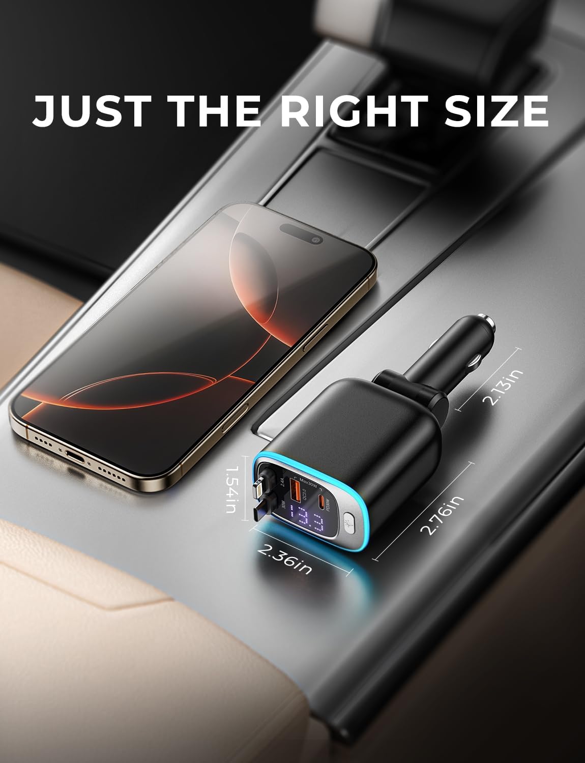 Thumbnail 4 de Rolgno Retractable Car Charger 72W