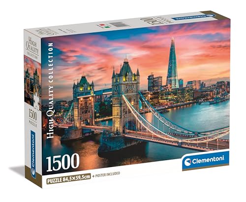 Detalle de Clementoni 1500p London Twilight 59,2 x 84,3 cm 🧩