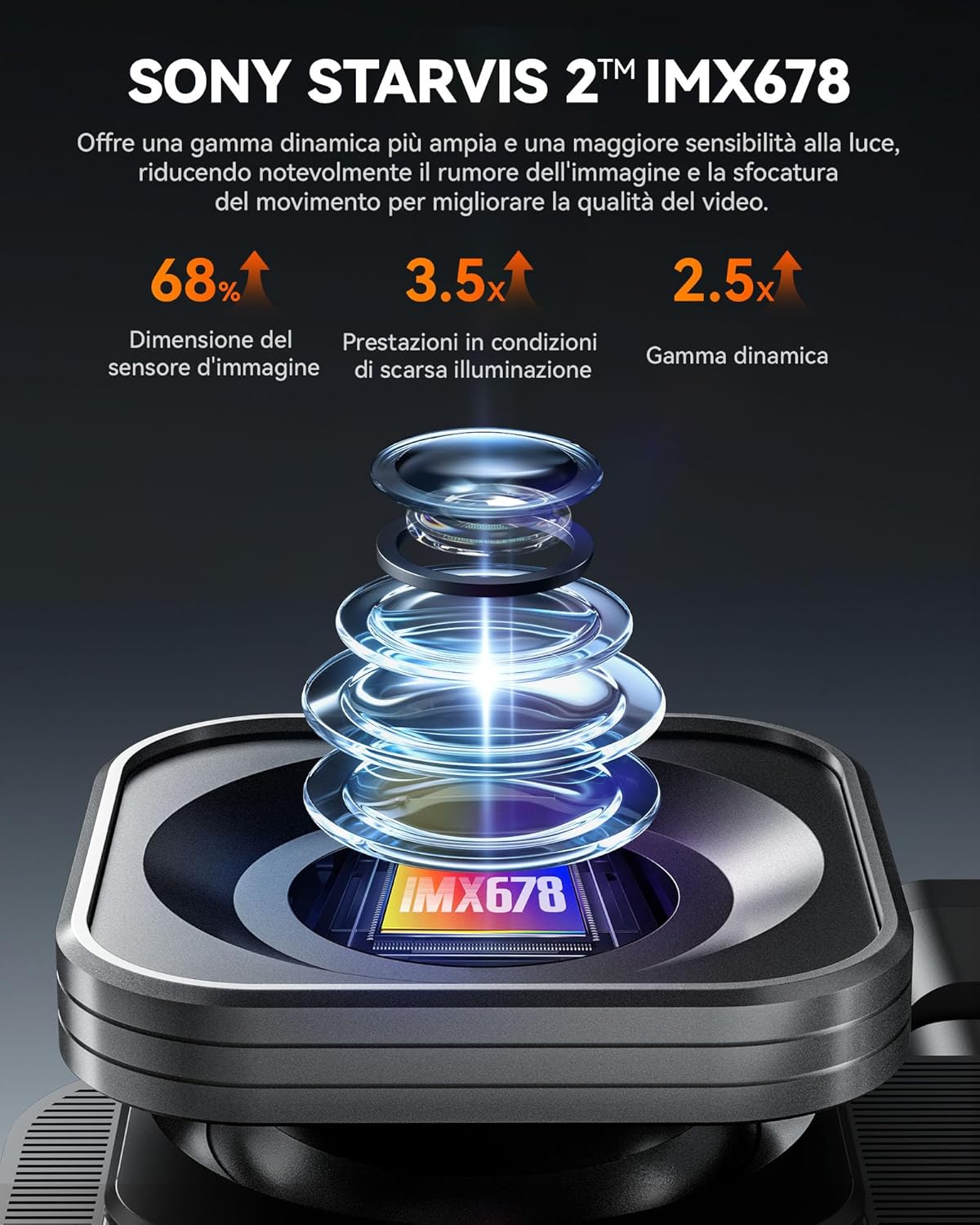 Thumbnail 4 de WOLFBOX Starvis 2 X5 telecamera auto 8MP 128GB