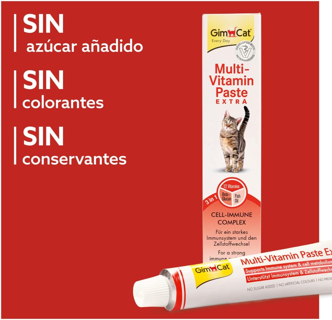 Thumbnail 3 de GimCat Multi-Vitamin Extra pasta multivitamínica 200 g 🐱