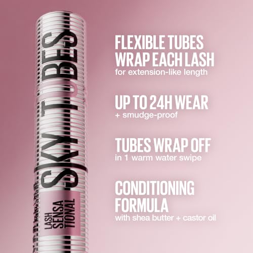 Detalle de Maybelline Tubing Mascara: Lash Sensational Sky High Tubes Mascara in Black