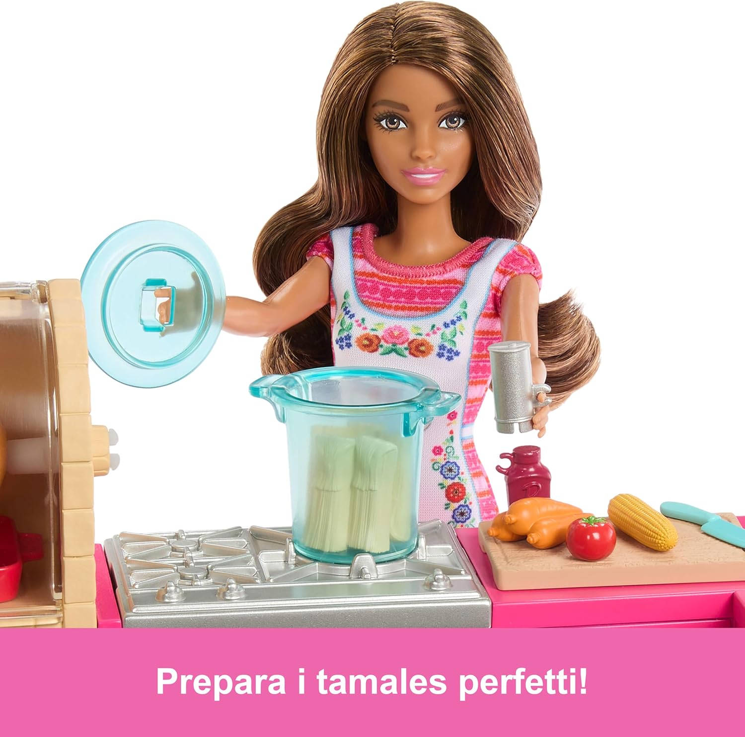 Thumbnail 4 de Barbie Teresa - La Ricetta dell'amicizia: set cucina con bambola Teresa (20 accessori)