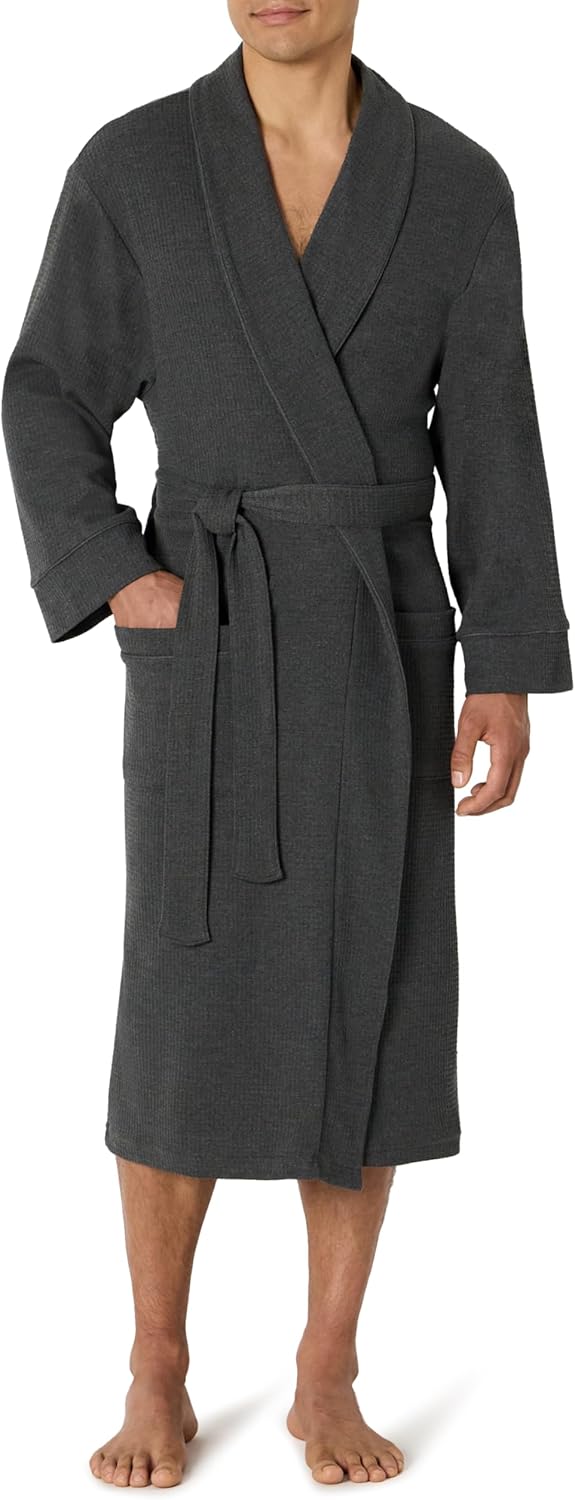 Thumbnail 5 de Amazon Essentials Men's Lightweight Cotton Waffle Bathrobe (Big & Tall)