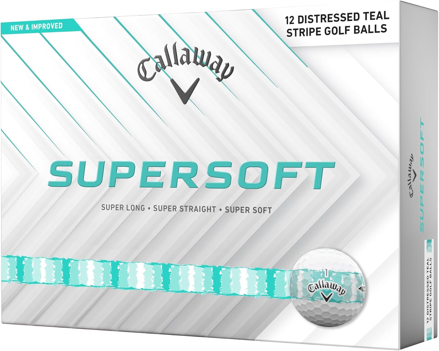 Detalle de Callaway SUPERSOFT 25 ゴルフボール 2ピース構造・低スピン・高弾道、12個入り