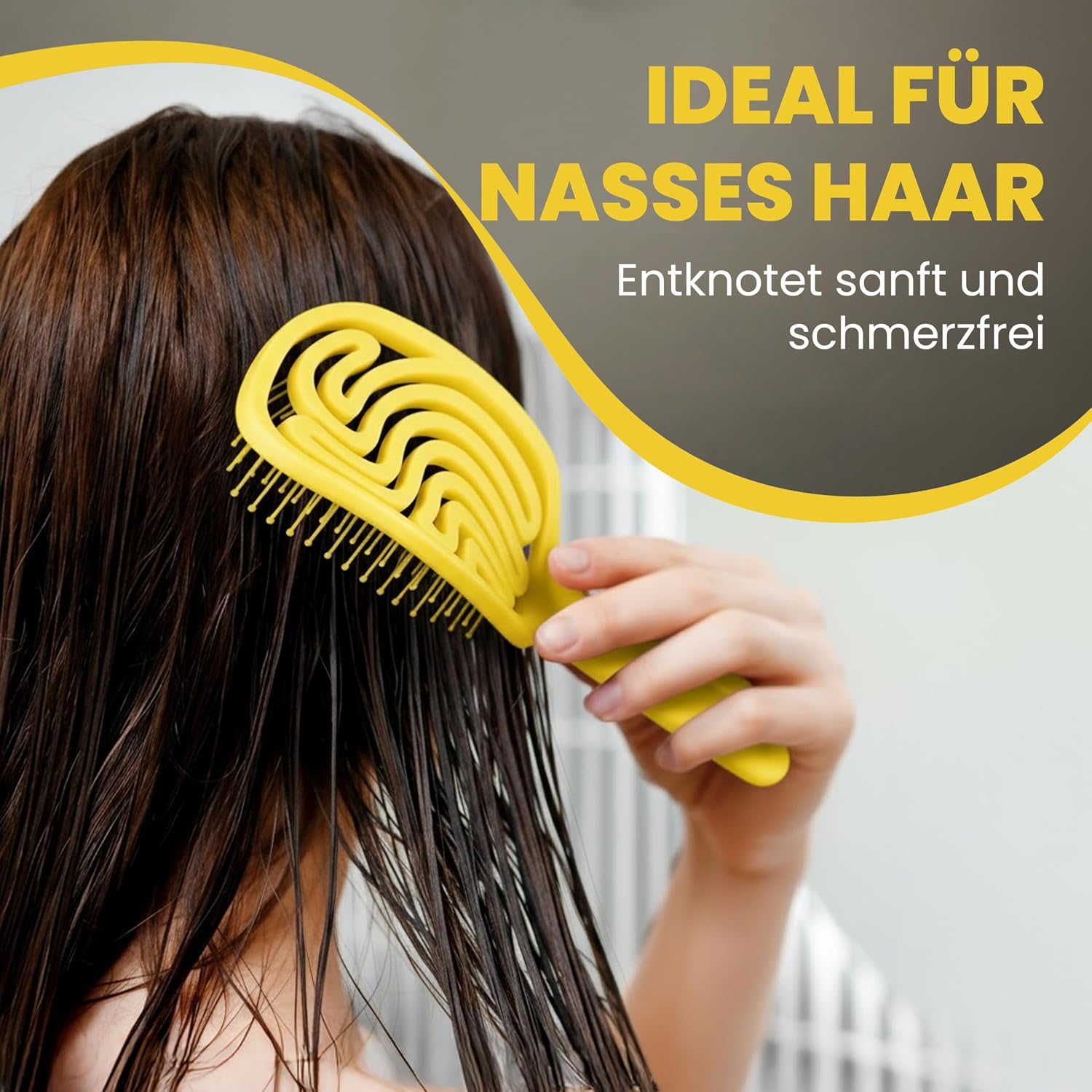 Detalle de Walcora Haarbürste ohne Ziepen – NEUHEIT 2026