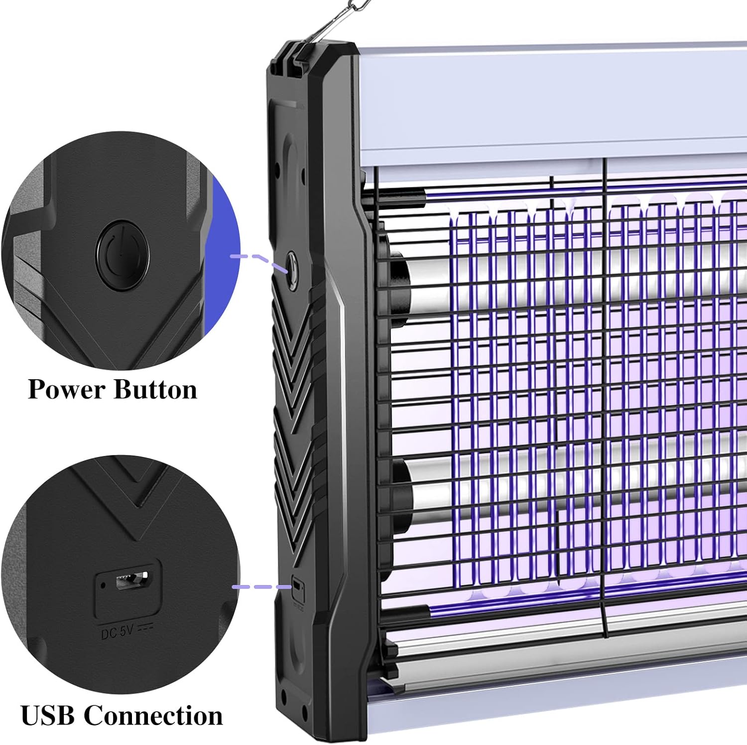 Detalle 2 de PALONE Electric Bug Zapper with UV Light – Indoor/Outdoor Fly Killer