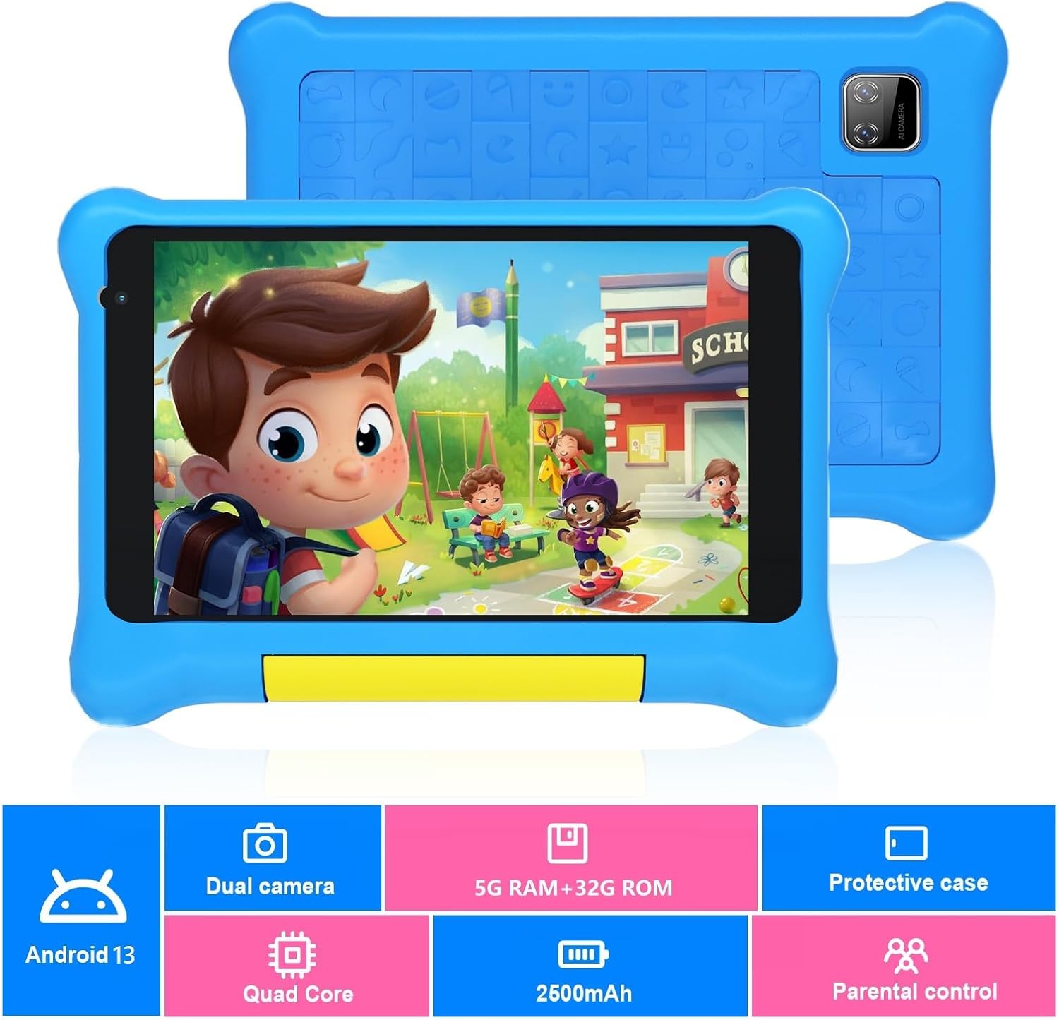 Detalle 2 de Yicty Tablet Bambini 7 Pollici Android 13