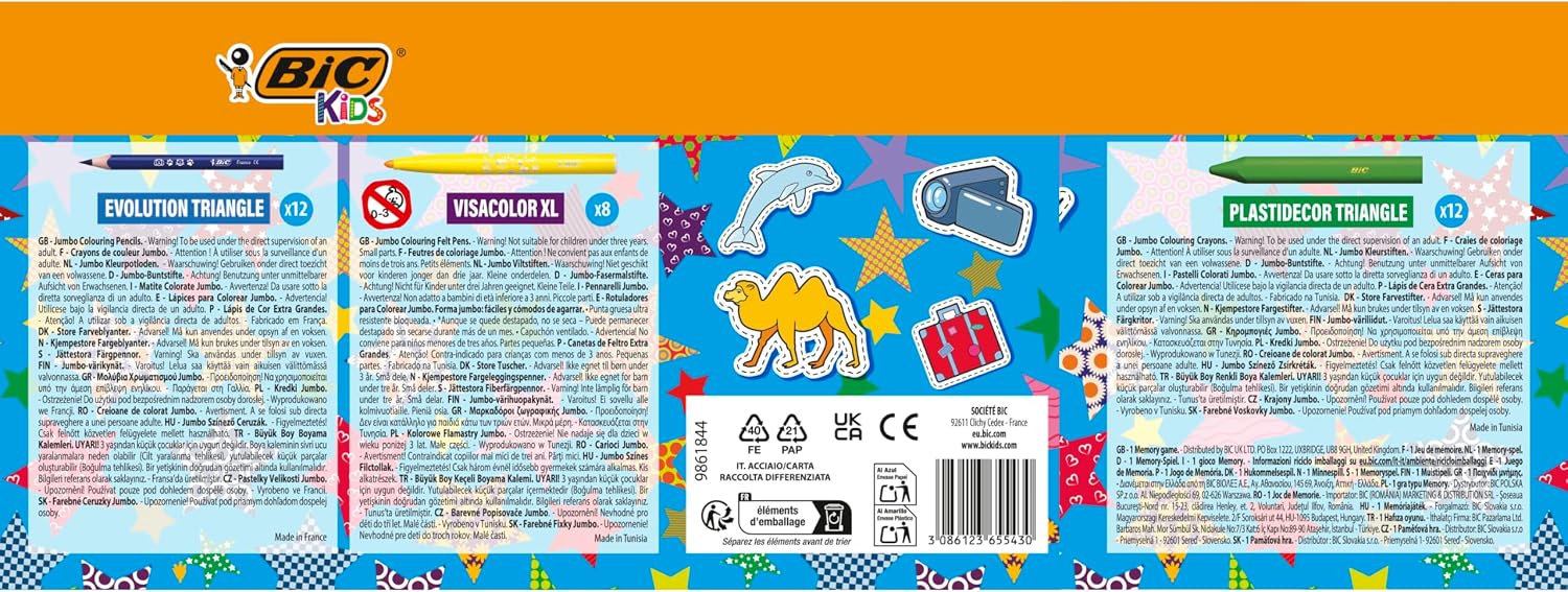 Thumbnail 1 de BIC Kids Valigetta Colori per Bambini – 64 Unità: Matite colorate, pastelli, pennarelli e Memory