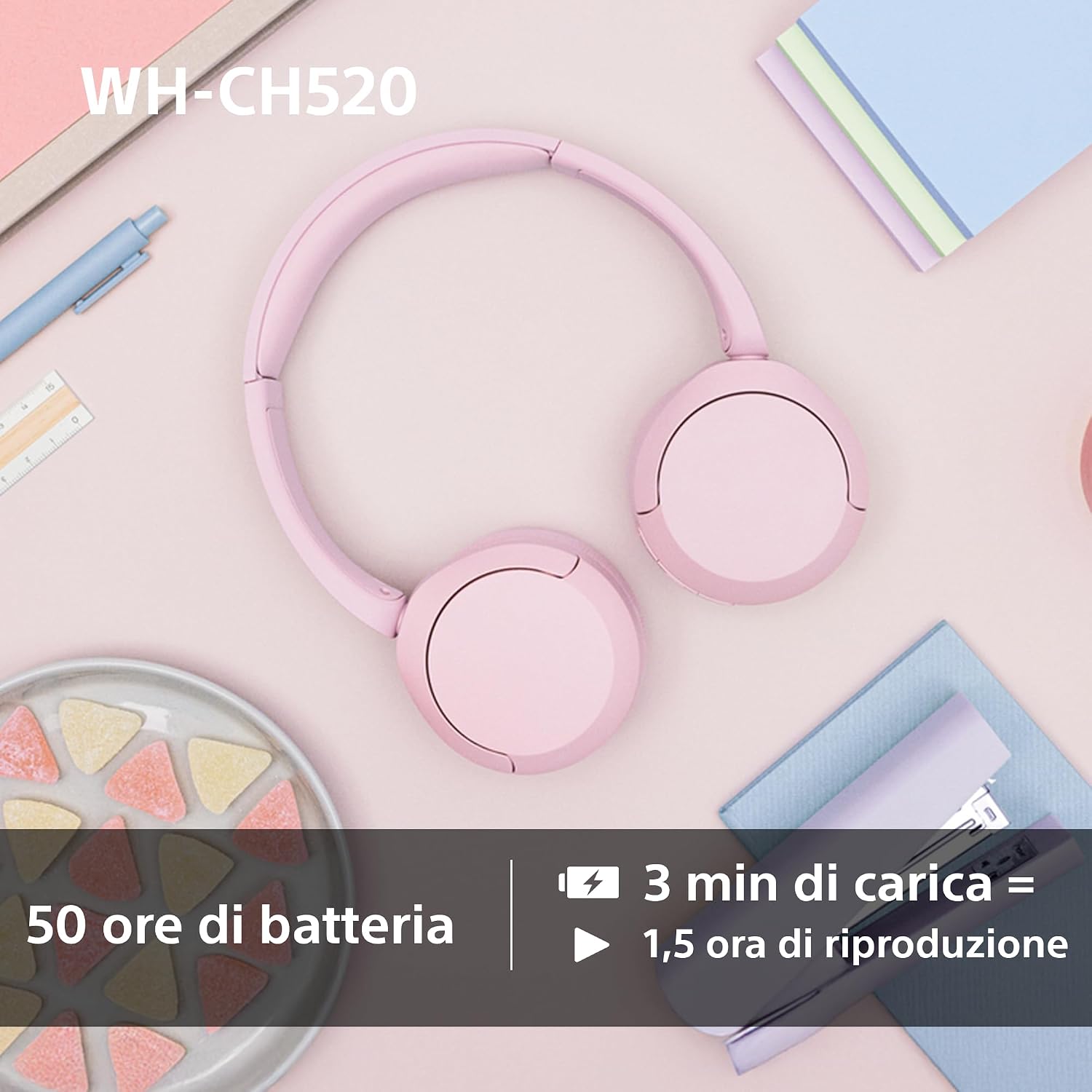Thumbnail 6 de Sony WH-CH520: cuffie wireless leggere con multipoint e lunga autonomia