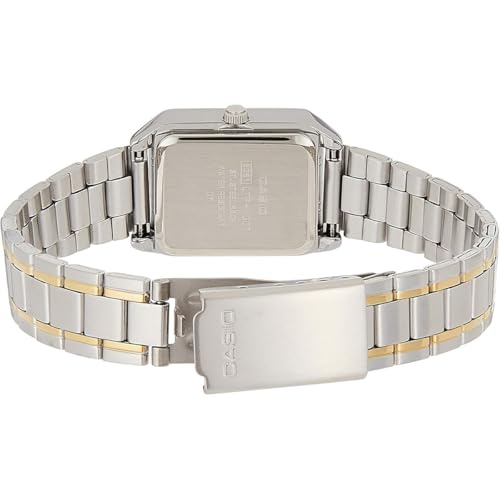 Detalle 2 de Montre Femme Casio: eleganza pratica con cassa rettangolare e cinturino in acciaio