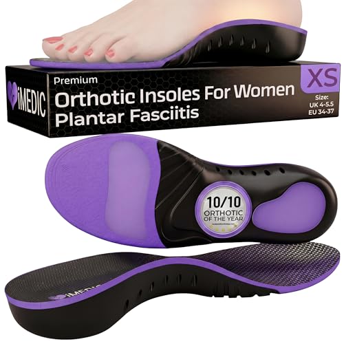 Detalle de iMedic Orthotic Insoles for Plantar Fasciitis, Size XS UK 4-5.5